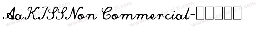 AaKISSNon Commercial字体转换